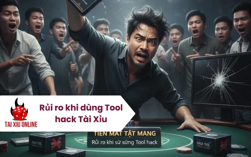 Rủi ro khi dùng Tool hack Tài Xỉu